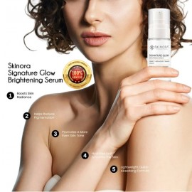 Skinora Signature Glow Brightening Face Serum with Vitamin C 30 ml| For All Skin Types