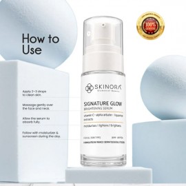 Skinora Signature Glow Brightening Face Serum with Vitamin C 30 ml| For All Skin Types