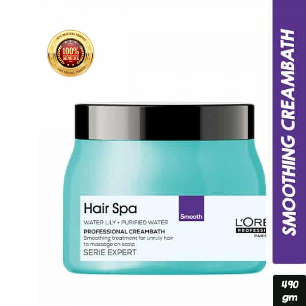 L'Oreal Proffesional Hair Spa Smoothing Cream Bath 490g