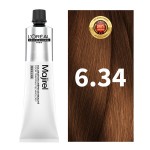 L'oreal Professionnel Paris Majirel Hair Color - 6.34 (Dark Golden Copper Blonde) (60ml) - NEW