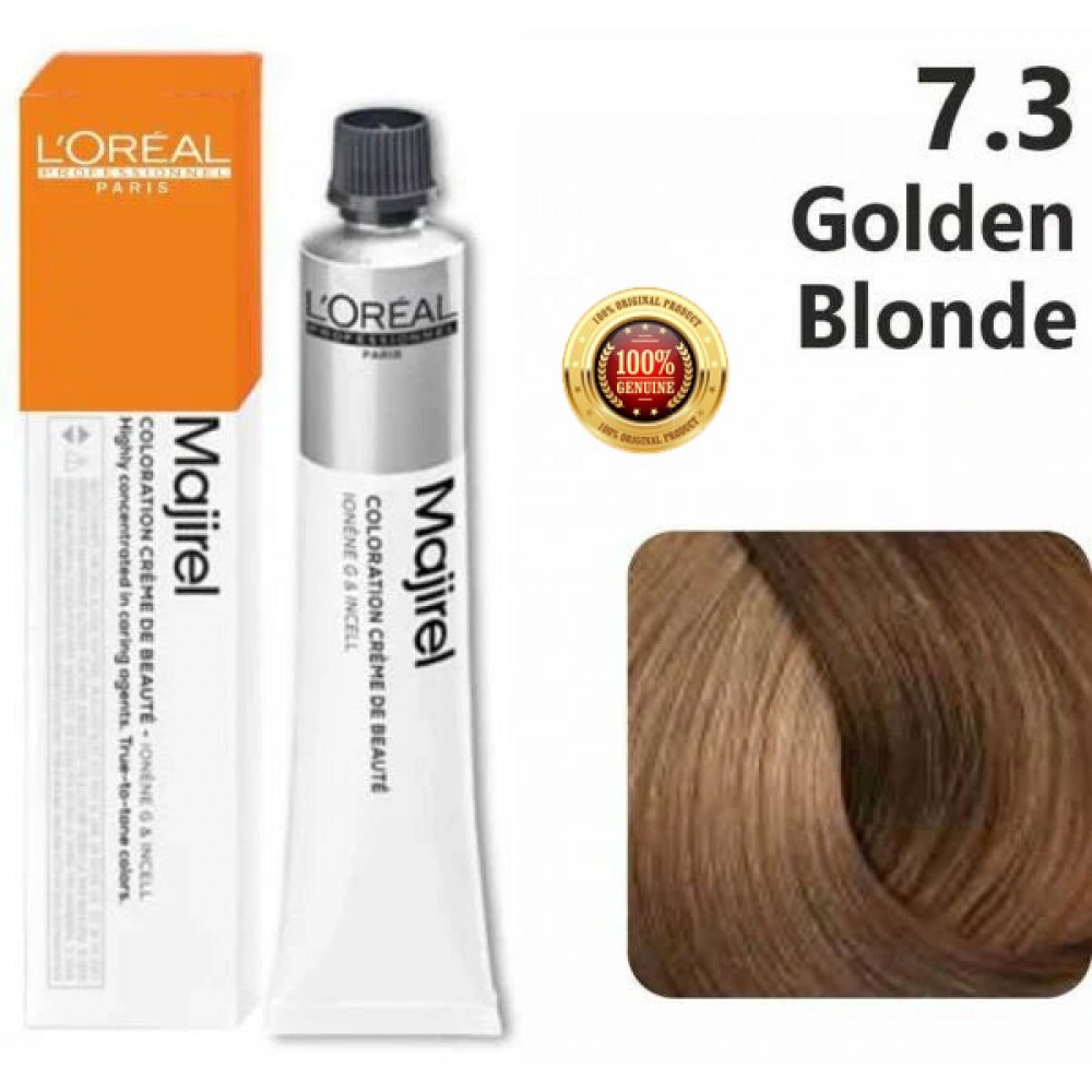 L'oreal Professionnel Paris Majirel Hair Color - 7.3 (Golden Blonde)