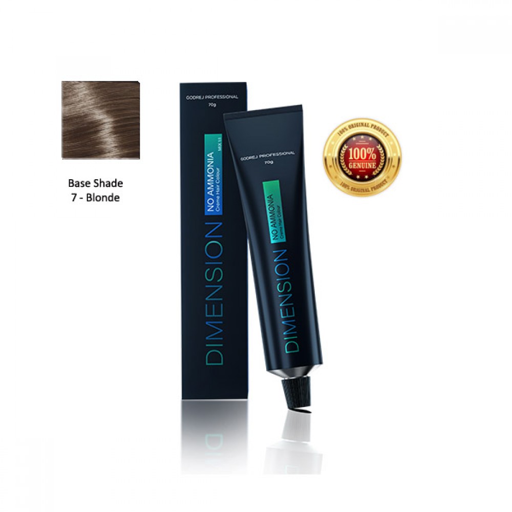 Godrej Professional Dimension No Ammonia Creme Hair Colour 7 - Blonde 70gm