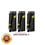 L'Oreal Professionnel Inoa Hair Colour No 3 Dark Brown 60 G - Pack of 3
