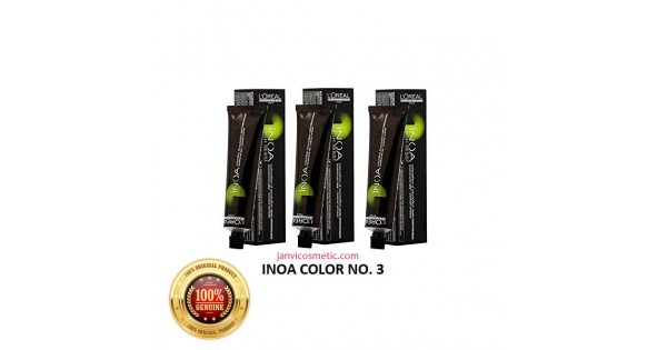 L'Oreal Professionnel Inoa Hair Colour No 3 Dark Brown 60 G | Janvi Cosmetic