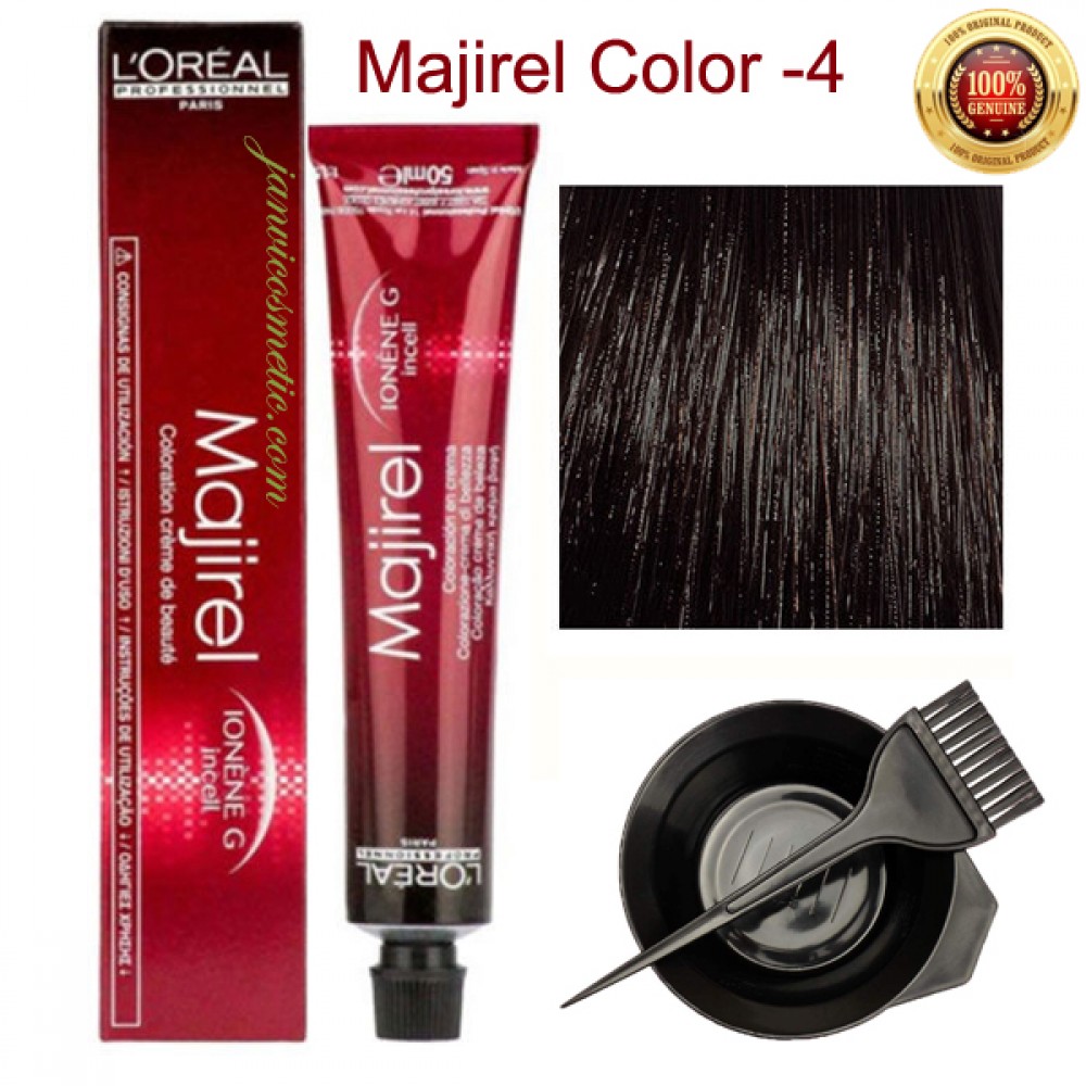 Loreal Professionnel Majirel Hair Color Cream No. 4 Brown-Loreal  Professionnel Majirel Hair Color Cream No. 4 Brown-L'oreal Professionnel  Colour -Majirel | Janvi Cosmetic Store