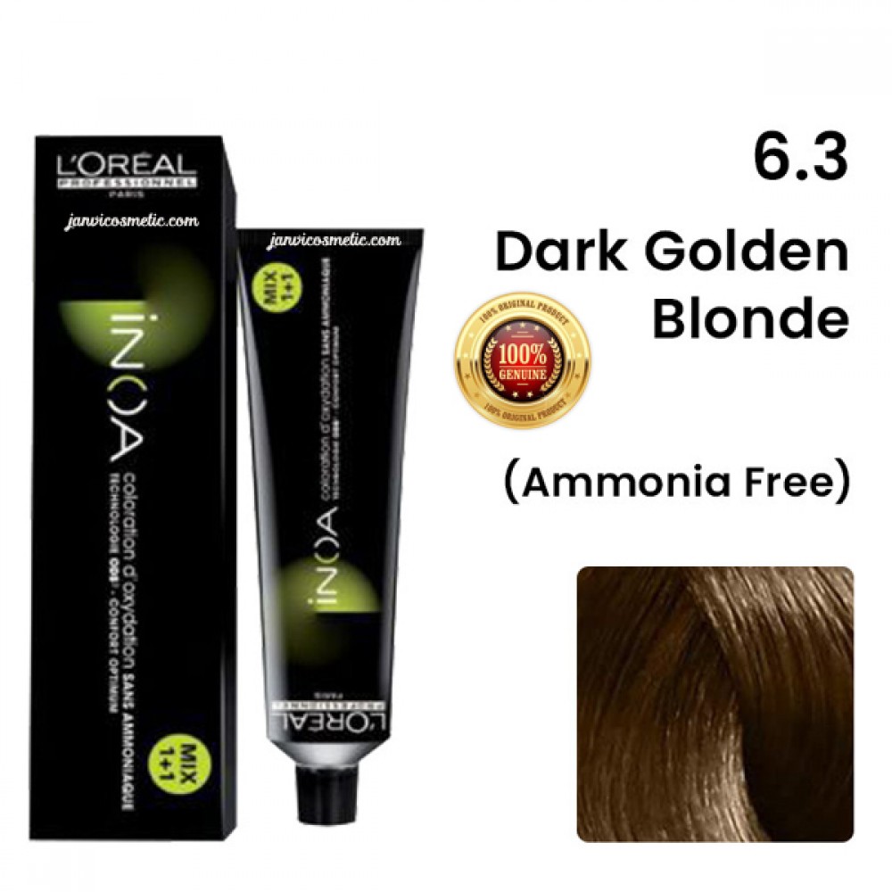 Loreal Professionnel Inoa Hair Colour NO.  Dark Golden Blonde 60g |  Janvi Cosmetic Store