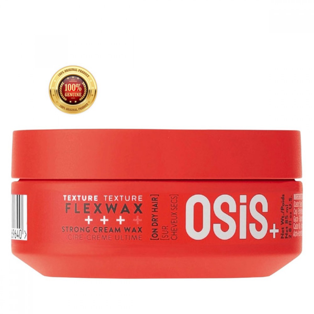 Schwarzkopf Professional Osis+ Flexwax Hairwax | For Natural Shine & Finish| 85ml