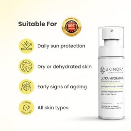 Skinora Ultra Hydrating Sunscreen SPF 50 PA++++| For All Skin Types