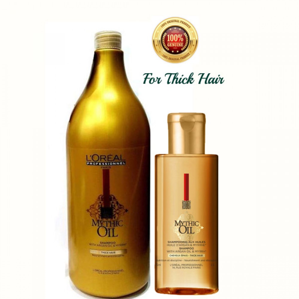 Buy L'Oreal Professionnel Mythic Oil Shampoo 1500ml with Travelling Shampoo  | Janvi Cosmetic Store