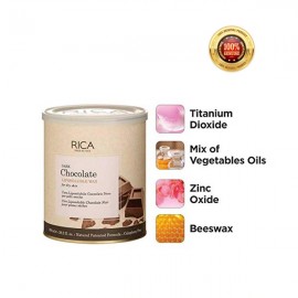 Rica Dark Chocolate Wax for Dry Skin, 800ML